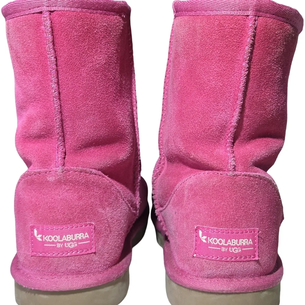 Koolaburra By UGG Pink Winter Cozy Suede Fleece Soft Warm Snow